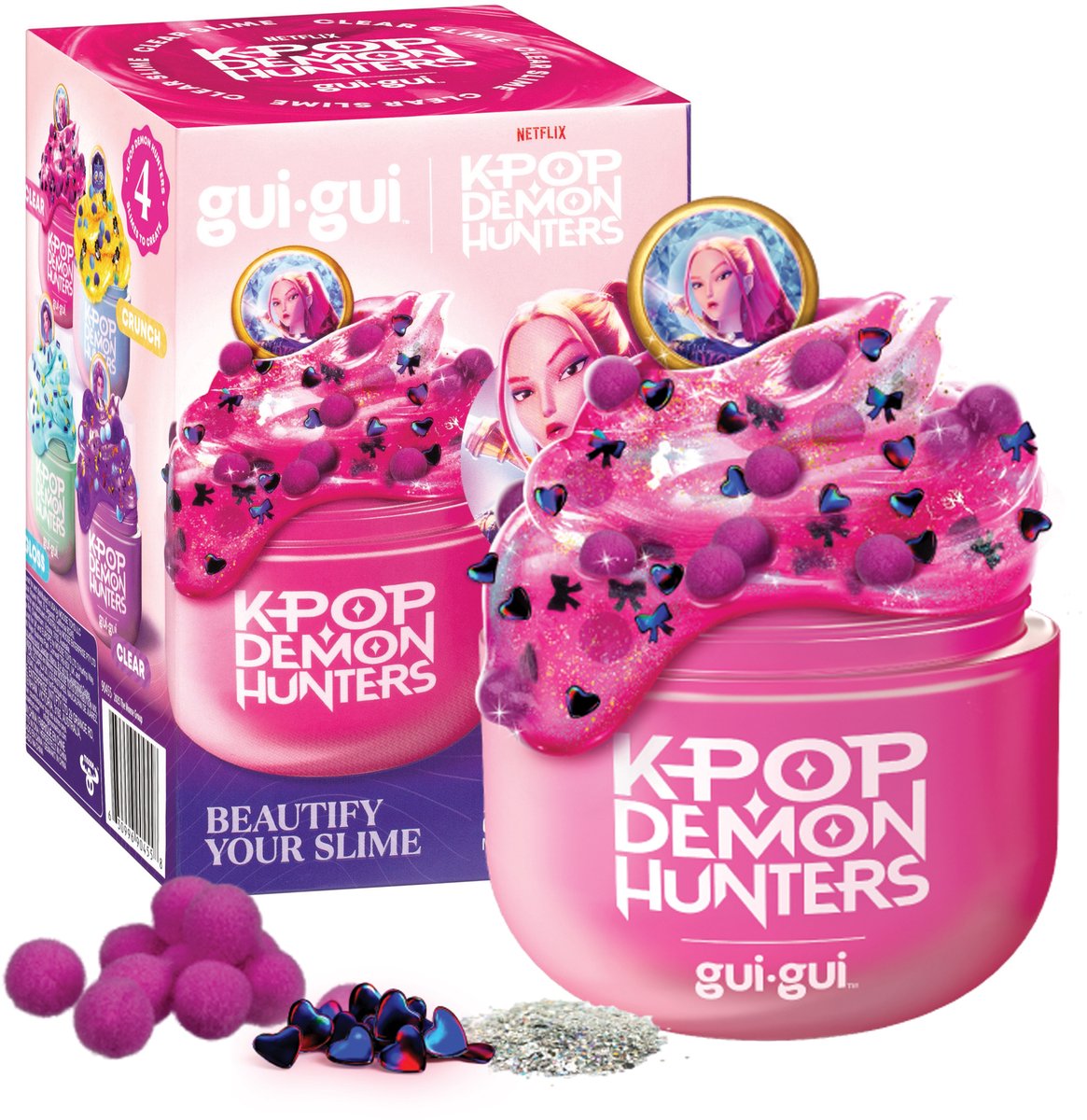 Gui gui slijm - kpop demon hunters mira - maak je eigen sprankelende en geurende kpop slime