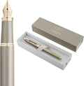 Parker im-vulpen | finishing touch-collectie | zandsteenafwerking | medium | blauw | geschenkverpakking