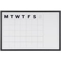 Maandplanner bi office wit zwarte frame