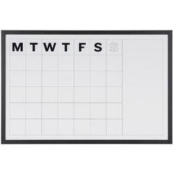 Maandplanner bi office wit zwarte frame