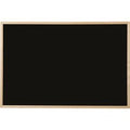 Krijtbord bi office pine 450x600mm zwart