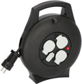 Brennenstuhl vario line kabelbox 3-voudig met usb mini kabelhaspel voor gebruik binnenshuis (kabelhaspel voor binnenshuis met usb-oplaadfunctie en 10m kabel, made in germany)