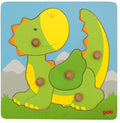 Goki Holzpuzzle-Drache mit Stecknadeln, 5-teilig.