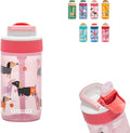 Kambukka lagoon drinkfles voor kinderen 400ml diva dogs - met geïntegreerd rietje - drinkbus kinderen - drinkbeker voor school