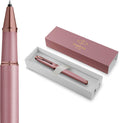 Parker im-rollerbalpen | finishing touch-collectie | lichtpaarse afwerking | medium | zwart | geschenkverpakking