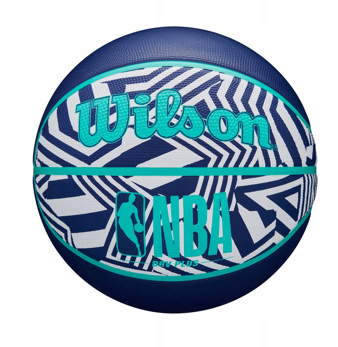 Wilson nba drv plus dazzle camo indigo basketbal maat 7