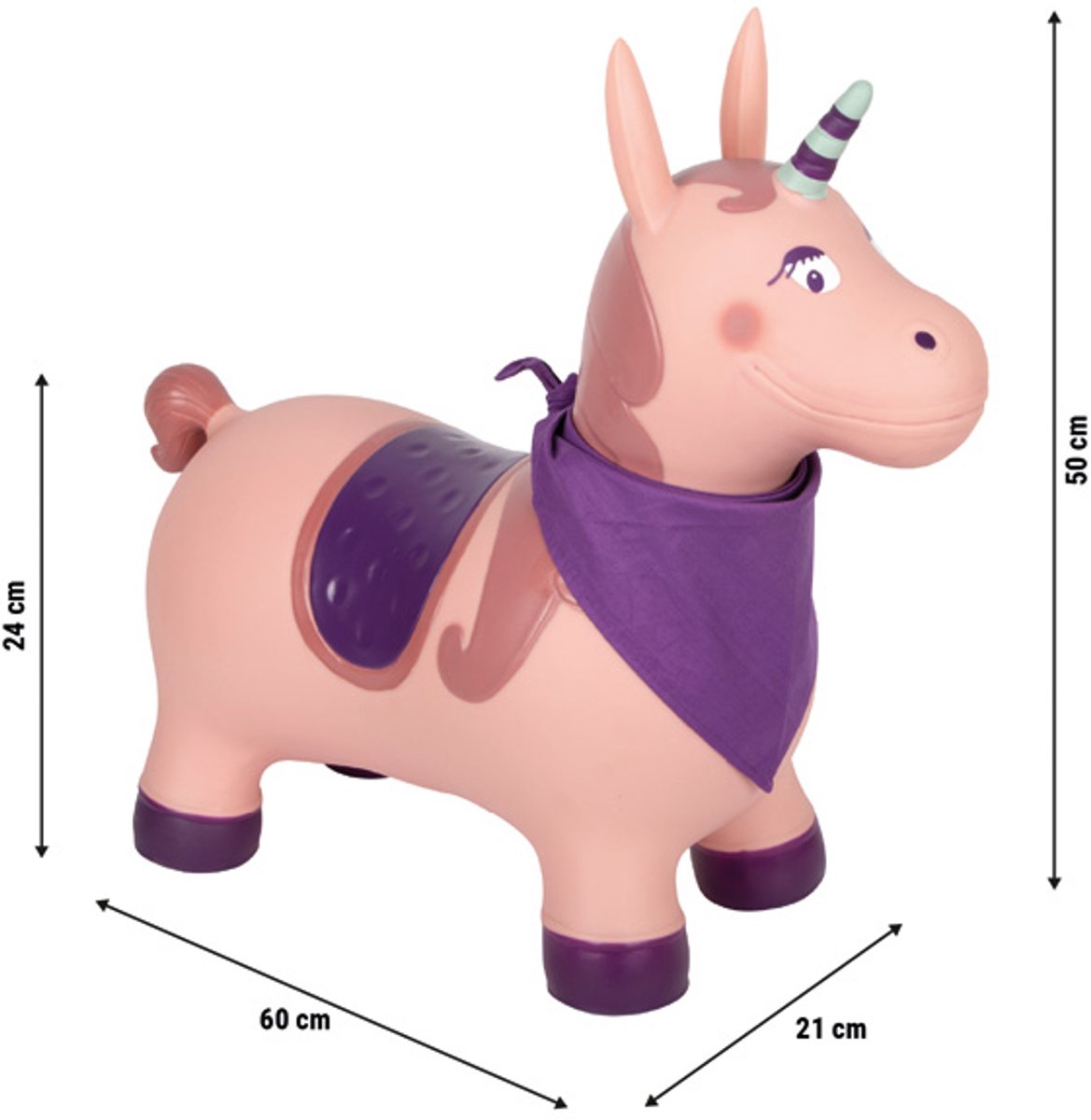 Small Foot – aufblasbares Einhorn, 24 cm
