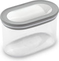 Curver dry grand chef – stapelbare voorraadbus met deksel – 800 ml – transparant grijs