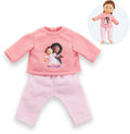 Corolle rosa Pyjama für 36 cm große Puppen, 2-teilig.
