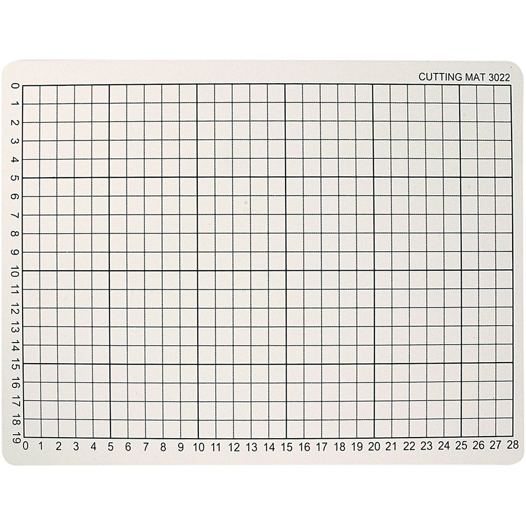 Creativ company snijmat rubber met rasterlijnen, 22x30cm