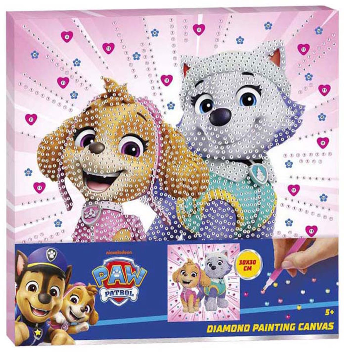 Creative Craft Group Paw Patrol Diamantmalerei-Leinwand – 30 x 30 cm
