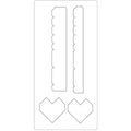 Snijmal, hartendoos, afm 15,2x30,37 cm, dikte 15 mm, 1 stuk