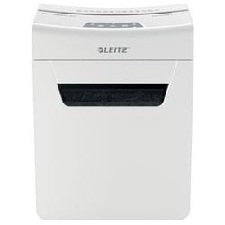 Leitz iq protect premium 4m ultrastille papierversnipperaar p5 - micro snippers - tot 4 vel - 14l - wit