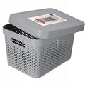 Curver infinity serie - opbergdoos met deksel - ajour - 17l - lichtgrijs