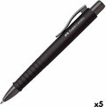 Faber-castell pen poly ball xb zwart 5 stuks