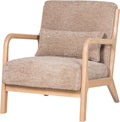 Woood mark fauteuil - chenille - zand - 75x67x82
