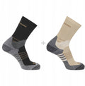 Salomon - x ultra access crew socks | 2-pack | sokken | maat m 39-41 - zand zwart