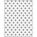 Embossing folder , kruizen, afm 11x14 cm, dikte 2 mm, 1 stuk