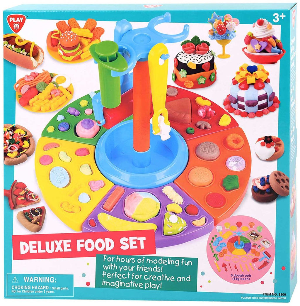 Playgo Knete-Set Lebensmittel - 5 Tontöpfe