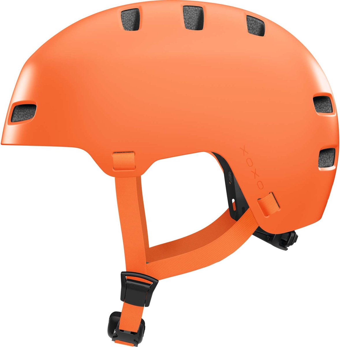 Abus fietshelm xoxo mono orange m - 54-58 cm - oranje - geschikt voor gebruik op elektrische fietsen - stadsfietsen - 400 g
