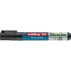 Flipovermarker edding e-32 zwart 19 mm (d) x 19 mm (b) x 138 mm (h)