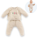 Corolle babypop trainingspak - beige outfit voor pop 42cm. m