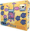 Lexibook stitch compleet elektronische lichtgevende drumset met kruk