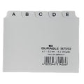 Alfabetische tabbladindex durable a7 14,8x21cm tab 20 mm wit
