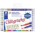 Kaligrafeerpen staedtler 3005 tb24 kleurenassortiment inkt op waterbasis