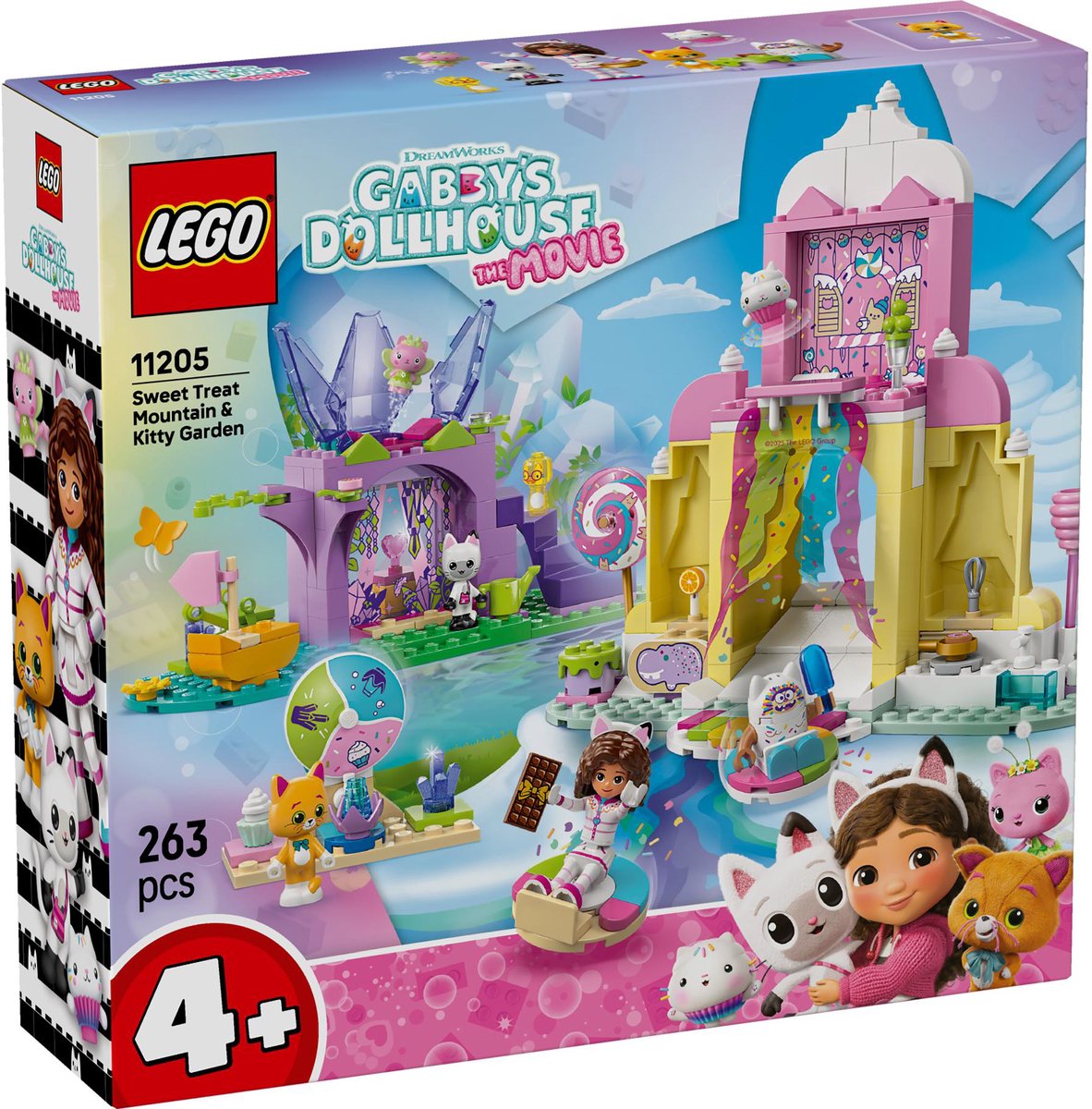 LEGO Gabbys Puppenhaus 11205 Süßigkeitenberg und Kätzchengarten