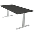 Bureau kerkmann 11020713 in hoogte verstelbaar antraciet, zilver