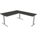 Bureau kerkmann 11023013 form 2 antraciet, zilver