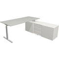Hoekbureau kerkmann form 2 wit, zilver