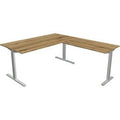 Bureau kerkmann 11023055 form 2 zilver, eik