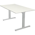 Bureau kerkmann 11021010 in hoogte verstelbaar wit, zilver