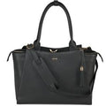 Laptoptas socha so-diamond-caddy-bl leer zwart