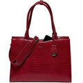Laptoptas socha so-midi-croco-burgundy kunstleer bordeauxrood