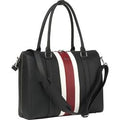 Laptoptas socha so-bb-red-stripe-17 kunstleer zwart
