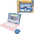 Lexibook disney stitch tweetalige educatieve laptop met 164 activiteiten (en fr)