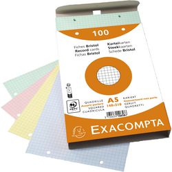 Indexkaarten exacompta 10658e kleurenassortiment papier