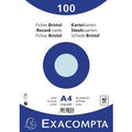 Indexkaarten exacompta 10316e hemelsblauw papier