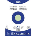Indexkaarten exacompta 10346e groen papier