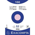Indexkaarten exacompta 10336e roze papier