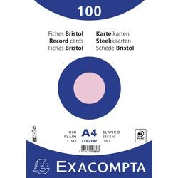 Indexkaarten exacompta 10336e roze papier