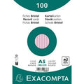 Indexkaarten exacompta 10838se roze papier