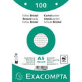 Indexkaarten exacompta 10608e wit papier