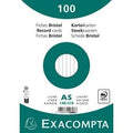 Indexkaarten exacompta 10808se wit papier