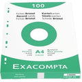 Indexkaarten exacompta 13666e wit papier
