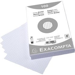 Indexkaarten exacompta 10203e wit papier