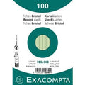 Indexkaarten exacompta 10849se groen papier